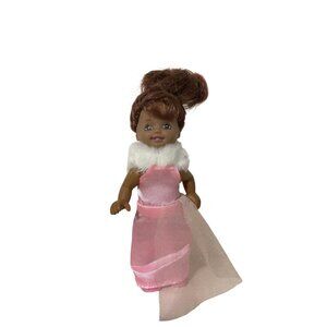 Lovely Patsy Fashion Doll In Pink Gown With Faux Fur Collar